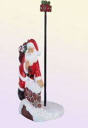 Decorative Objects Figurines JIEME Creative Snowman Santa Claus Paper Towel Rack Christmas Gifts Home Living Room Desktop Decorati2967246