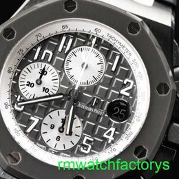 Famous AP Wrist Watch Oak Tree Offshore 26470IO Cement Grey Colour Matching 42mm Single Gauge