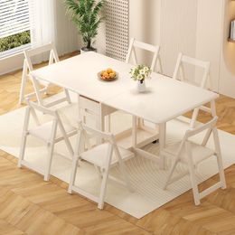 Modern Folding Dining Table White Oval Simple Nordic Coffee Tables Design Wooden Modern Mesa Comedor Kitchen Furniture YX50CZ