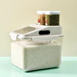 Storage Bottles 5/10 Kg Rice Bucket Insect-proof Moisture-proof Sealed Household Tank Flour Grain Box Containers