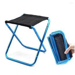 Camp Furniture Outdoor Tralight Mini Portable Aluminium Alloy Folding Picnic Cam Stool Fishing Chair Drop Delivery Sports Outdoors Cam Ot4Sk