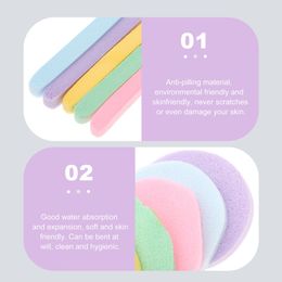 120 Pcs Face Wash Women Cleaning Pads Accessories Skin Care Puff Natural Makeup Remover Sponge Puffs Facial cleansing sponges