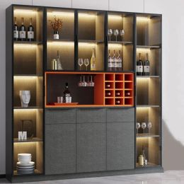 Showcase Display Wine Cabinets Rack Cellar Glass Shelf Wine Cabinet Living Room Counter Vitrinas De Vidrio Storage Furniture
