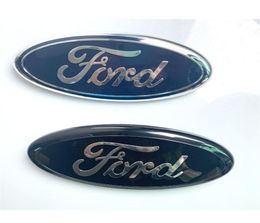 Car Front Badges 9 Inch Front Hood Bonnet Emblem Badge Rear Trunk Sticker For Ford Skull F150 F250 Explorer Edge Accessories302A659741782