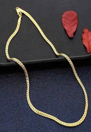 18K 14K Cuban Herringbone Gold Chain Men Jewellery Necklace209N2776472