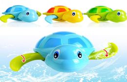 3pcslot Swimming Tortoise Baby Toys Plastic Animals Wind Up Toys Pool Bath Fun Toys For Kids Turtle Chain Clockwork Classic toy9457482