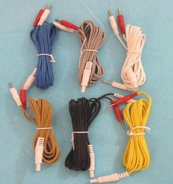 5PCS Hwato SDZII Electronic acupuncture instrument Output lead wire Electroacupuncture device crocodile clip Cable 5 colors5251143