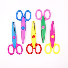 6 Styles Minimalistic Lace Scissors Wavy Pattern Small Round Head Children Special Student Art Tool Stationery Scissors