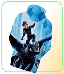 How to Train Your Dragon 3 Print 3D Hooded Baby Boys Sweatshirt Clothes Cartoon TShrit Girl Pullover Kids Coat Outwear7882195