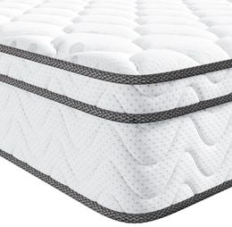 Set di biancheria da letto materasso ibrido di dimensioni vesganti in una memory foam in gel e bobine tascabili che internano 12 "