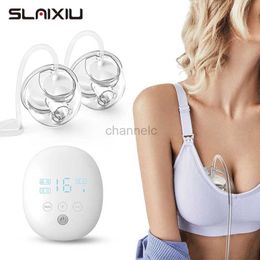 Breastpumps Double Electric Breast Pump Charged Easy Carry Outdoors Milk Pump USB Wearable Hands-Free Portable Milk Extractor BPA free 240413