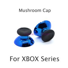 2pcs Chrome 3D Joystick Rocker Mushroom Cap Thumb Stick Grips Cover For XBOX Series S X Controller Replacement