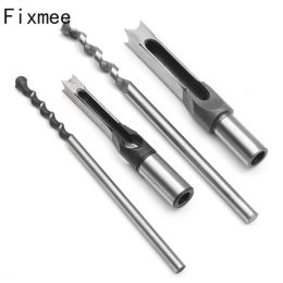 1pc 8mm/10mm/12mm/16mm Square Hole Saw Auger Drill Bit Mortising Chisel Auger Drill Bit WoodWorking Tool