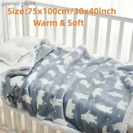 Blankets Swaddling Baby Blankets Thick Fleece Thermal Newborn Bedding Swaddle Wrap Quilt Infant Stroller Newborn Baby Boys Girls Bedding Blanket