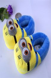 3D slippers woman Winter Warm slippers Despicable Minion Stewart Figure Shoes Plush Toy Home Slipper One Size Doll 2010267688216