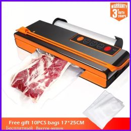 Machine Vacuum Sealer Machine Storage Bags Vacuum Sealing Rolls Keeping Fresh Food Free Gifts Including 10pcs Bags