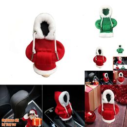 New 2024 2024 2024 Winter Fashion Hoodies Car Gear Shift Knob Cover Manual Handle Gear Shift Decor Automatic Magical Christmas Interior Accessories