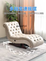 Electric Rocking Chair Recliner Home Leisure Light Luxury Living Room Lazy Concubine Couch Faux Leather