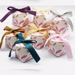 Gift Wrap Pink Diamond Style Candy Boxes Wedding Favors Party Supplies Decorations Baby Shower Birthday Thanks Box Paper Bag