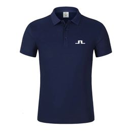 2024 Summer Men Golf Shirt J LINDEBERG Golf Jersey Casual Short Sleeve Breathable High Quality Mens Polo T-shirt Top 240412