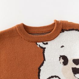 2023 Baby Boy Autumn Pullover Knit Sweaters Clothes Coat Infant Cute Warm Soft Bottoming Jumper Children's Winter Top