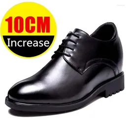 Dress Shoes Invisible Inner Increasing For Men Business Elevator Derby Daily Increased 10cm Gentleman Men's Dressl Wedding Shoe