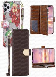 Luxurys Floral Letter Folio Wallet Cell Phone Cases For iPhone 14 Plus 14pro 13 13pro 12 Pro Max 12pro 11 11pro X Xs Xsmax Leather7907530
