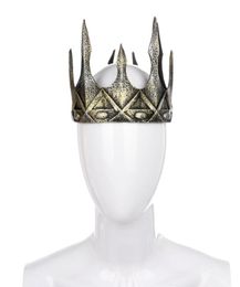 Cospty Ancient Headdress Viking Corona Hombre Mediaeval Men Royal King Tiaras Soft Crown Hair Accessories1524848