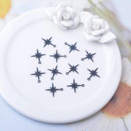 100pcs AC12395 1.4*1.2cm Mini star Charms Pendant Brass Leaves Jewellery accessories