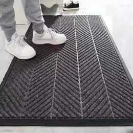 Carpets Rubber Emboss Door Mats For Entrance Outdoor Indoor Non Slip Hallway Abrasion-proof Carpet Floor Rugs Doormat