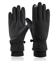 Five Fingers Gloves Waterproof Winter Warm Snow Ski Snowboard Motorcycle Riding Touch Screen For Men HSJ885724430
