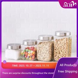 Storage Bottles 4 Piece Canister Set With Stainless Steel Lids Kitchen Container Food Containers Fast Transpor
