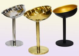 Tabletop Wine Racks 304 Stainless Steel Champagne Basin Floor Standing Stand Cooling Ice Bucket Golden Silver Wine Beer Ice Bucket8211378