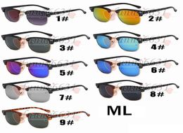 summer MEN metal frame fashion sun glasses cycling glasses women Outdoor Wind eye protector sunglasses cycling glasses 9COLOR 9059115
