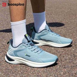 Athletic Shoes Baasploa Mens Running Shoes Breathable Lightweight Sports Shoes Mens Casual Sports Shoes Anti slip Professional Training Sports Shoes C240412