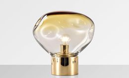 Nordic Gold Glass Table Lamp Italy Design Table Light Bedside Lighting LED Decoration For Living Room9082505