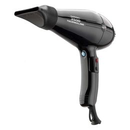 Professional Salon Tourmaline Ion Hair Dryer with 2 Nozzles, 6-Speed Heating/Speed Settings - Powerful and Efficient Styling Tool for Perfect Hair Every Time