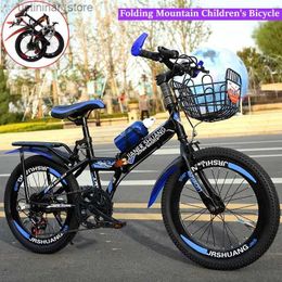 Bikes Ride-Ons Folding Mountain Childrens Bicycle 18/20/22/24 Double Disc Brake Variable Speed Offroad Male and Female Student Bicycle Sports L47