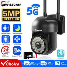 PTZ Cameras 5MP IP Camera HD PTZ AI Human Tracking CCTV Night Vision Full Colour Intelligent Outdoor 5G Wifi Monitoring Camera Home Safety C240412