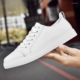 Casual Shoes Soft Genuine Leather Men Male Sneakers 2024 Fashion Black White Simple