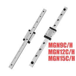 1PCS MGN12 MGN9 Linear Rail Guide Linear Sliding Guideway 100-600mm Miniature Linear Rail Slide For CNC Machine 3D Printer Parts