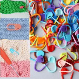 Colors Knitting Marking Buckle Pins Plastic Crafts Supplies Locking Stitch Markers Sweater Weaving Tools DIY Sewing Wholesale