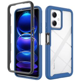 Hybrid TPU/PC Sky Case For Xiaomi Poco X5 Pro 5G Fundas Capa Two Layer Shockproof Crystal Clear Cover For RedMi Note 12 Pro 5G
