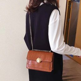 Shoulder Bags Fashion Lady Big Capacity Handbag Casual Stone Print Leather Messenger Tote Simple Female Daily Bag