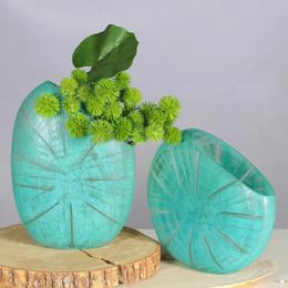 Vases Color Art Glass Vase Hand Blown Indoor Soft Crafts Decoration Wholesale