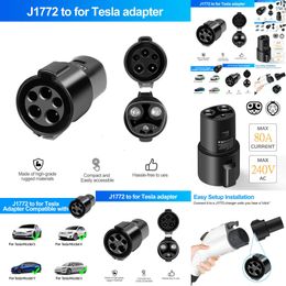 New 2024 Her Car Electronics Electric Vehicle Adapter Charging Type1 J1772 For Tesla Model X Y 3 S For EV Charger Connector Conversion Gun Socket