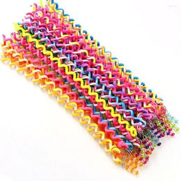 Hair Accessories 6 Pcs Braids Ring Cute Girls Curly Tools Rainbow Kids Barrette Braid Clips For Styling