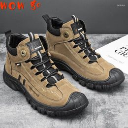 Fitness Shoes Hiking Sports Fishing Outdoor 2024Winter Athletic Sneakers Lace-Up Non-Slip Camping