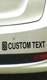 5CM hight custom instagram username waterproof multiple Colours car sticker CA9359926