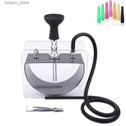 Other Home Garden Acrylic Hookah Set with Sile Shisha Bowl Hose Tongs Sheesha Chicha Cachimba Narguile for L46